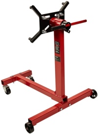 Stativ atelier pentru motor și cutie de viteze 450 kg KraftDele KD1361, cap rotativ 360° și roți metalice - Img 7