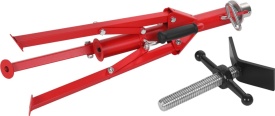 Stativ profesional pentru țevi KraftDele KD3512 – Capacitate 1340 kg, Înălțime reglabilă 71-132 cm, Suport industrial masiv - Img 7
