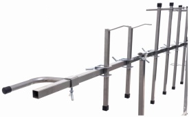 Stativ profesional pentru vopsitorie Kraft&Dele KD349 – Rotativ 360°, 6 Brațe de fixare, Mobil, Lungime 200 cm - Img 7