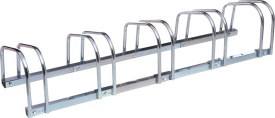 Stativ suport biciclete 5 locuri KraftDele KD652, oțel galvanizat, fixare în pardoseală, pentru anvelope până la 60 mm - Img 4