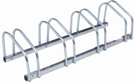 Suport metalic pentru 4 biciclete KraftDele KD651, rastel de parcare stabil cu ancorare și compatibilitate anvelope 35-60 mm - Img 2