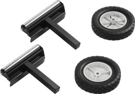 Suport profesional pentru ferăstrău staționar Kraft&Dele KD11873 – Extensibil 216 cm, Picioare pliabile, Role de ghidare și Roți de transport - Img 12