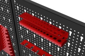 Tablă perforată pentru scule KraftDele KD11895, panou metalic de perete 120x60 cm pentru atelier, garaj și organizare eficientă - Img 4