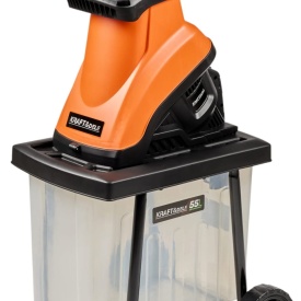 Tocător electric de crengi KraftDele KD5212, 3000W, diametru max. 45 mm, colector 55 l pentru resturi de grădină