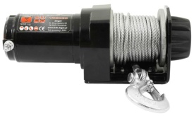 Troliu electric auto 12V 2000 lbs cu cablu de oțel 12 m, frână automată și comandă pe fir, MaxRom V06030 - Img 11