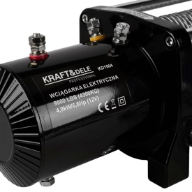 Troliu electric auto 12V KraftDele KD1564, 9500 lbs / 4300 kg, cu cablu de oțel, telecomandă fir și wireless, husă inclusă - Img 11