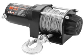 Troliu electric auto 12V MaxRom 2500 lbs, cablu de oțel 12 m, cu telecomandă fir și radio pentru ATV, off-road și remorci - Img 4