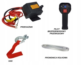 Troliu electric BJC 12000lbs M80810 – 5440kg, 12V, 6.6 CP, frânghie sintetică 10mm×26m, telecomenzi incluse - Img 8