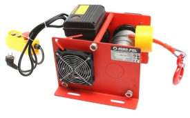 Troliu electric cu cablu 30 m Mar-Pol M80785, capacitate 300/600 kg, 230V, pentru atelier, garaj și șantier - Img 5