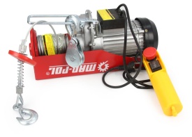 Troliu electric cu cablu Mar-Pol 400/800 kg, 1300 W, 12 m, 230 V, pentru garaj, atelier și șantier - Img 5