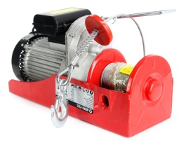Troliu electric cu cablu Mar-Pol M80793, 500 kg / 999 kg cu scripete, 1300 W, cablu 12 m, alimentare 230 V - Img 5