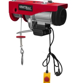 Troliu electric KraftDele KD2192 230V 1350W, capacitate ridicare 500/1000 kg, cu telecomandă și cablu de oțel - Img 2