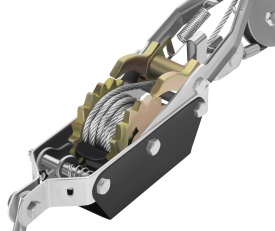 Troliu manual cu cablu 4T KraftDele KD1119, mecanism cu clichet, pentru tractare, tensionare și deplasarea sarcinilor grele - Img 8