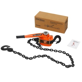 Troliu manual cu lanț KraftDele KD3505, capacitate 3 tone, înălțime de ridicare 3 m, pentru ridicare și coborâre sarcini grele - Img 6