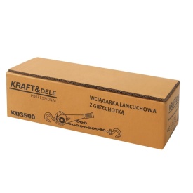 Troliu manual cu lanț și clichet KraftDele KD3500, 1,5T, lanț 3 m, pentru ridicare și manipulare sarcini grele - Img 9