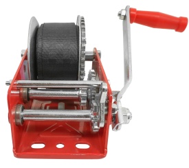 Troliu manual cu manivelă și chingă 10 m, capacitate 1200 kg, pentru tractare, fixare și tensionare, MaxRom V87249 - Img 4