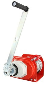 Troliu manual cu sufă 500kg MAR-POL M80745 – lungime cablu 40m, diametru 6.3mm, cârlig cu siguranță - Img 7