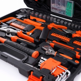 Trusă de scule KraftDele 168 piese KD10837 cu valiză de transport, chei, biți, șurubelnițe și accesorii complete - Img 3