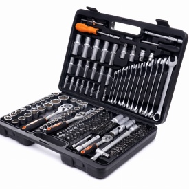 Trusă de scule KraftDele KD10470, 219 piese, cu chei tubulare, biți și accesorii, în valiză pentru atelier și garaj - Img 5