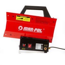 Tun de căldură pe gaz Mar-Pol 30 kW M80928 cu furtun și reductor, pentru încălzirea rapidă a spațiilor de lucru - Img 2