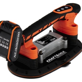 Ventuză vibratoare cu acumulator 21V KraftDele KD10767 pentru montaj plăci ceramice și gresie, cu 6 trepte și forță de aspirare până la 150 kg - Img 4