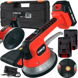 Ventuză vibratoare cu acumulator Mar-Pol 18V pentru montaj gresie și faianță, diametru 120 mm, forță de aspirare 50 kg