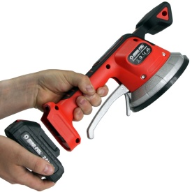 Ventuză vibratoare cu acumulator Mar-Pol 18V pentru montaj gresie și faianță, diametru 120 mm, forță de aspirare 50 kg - Img 3