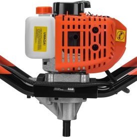 Wiertnica spalină pentru pământ KraftDele KD5045, 4,9 kW, 52 cm³, cu mâner dublu antivibrații pentru găuri în sol - Img 4