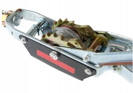 ⚙️ Troliu manual 4 tone cu cablu – winch profesional cu două trepte de viteză, 2,5 m – model XM80741 – Kraft&Dele