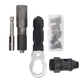 Adaptor nituitor 3 în 1 pentru bormașină/șurubelniță KraftDele KD5470, pentru nituri și piulițe nituibile, cu set capete - Img 9