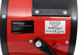 Aerotermă electrică KraftDele KD11725, 3 kW, 230V, cu termostat și 3 trepte de lucru pentru garaj, atelier și spații mici - Img 6