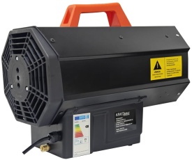 Aerotermă pe gaz LPG 25 kW KraftDele KD11734 cu reductor și furtun, pentru atelier, garaj, hală și spații gospodărești - Img 8