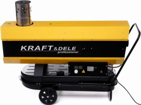 Aerotermă pe motorină KraftDele 65 kW cu termostat digital și evacuare fum, model KD11717 - Img 5