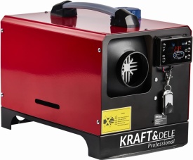 Aerotermă staționară pe motorină KraftDele KD11780, 9 kW, alimentare 12V/230V, cu telecomandă și afișaj LCD - Img 2