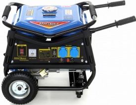 Agregat de curent monofazat KraftDele KD142, 3000 W, 230 V și 12 V, motor 4 timpi, cu roți transport - Img 10