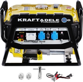 Agregat de curent pe benzină KraftDele KD148, 3500W, 230V/12V, generator monofazat pentru alimentare de rezervă - Img 5