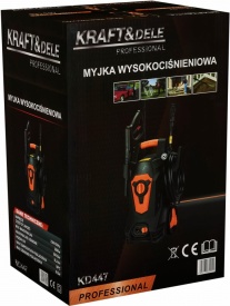 Aparat de spălat cu presiune KraftDele KD447, 2000 W, presiune maximă 200 bar, cu lance și pistol - Img 12