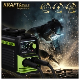 Aparat de sudură invertor KraftDele KD1783, 330A, MMA și TIG LIFT, cu VRD, compact și ușor pentru lucrări de sudură - Img 9