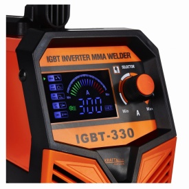 Aparat de sudură invertor KraftDele KD1878 MMA / Lift TIG 20-300A cu afișaj LCD, compact și ușor de transportat - Img 5