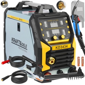 Aparat de sudură invertor KraftDele KD3434 MIG Flux / MMA / TIG Lift Synergia, 255A, 230V - Img 3
