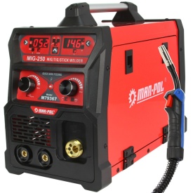 Aparat de sudură invertor MIG/MAG, MMA și TIG Lift Mar-Pol M79367, 230 V, până la 250 A, cu accesorii incluse
