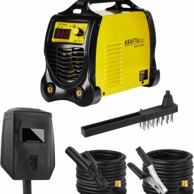 Aparat de sudură invertor MMA IGBT KraftDele KD1855, 20-330A, afișaj LCD, compact și portabil - Img 6