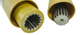 Arbore cardanic PTO telescopic cu articulații 90 cm, profil frezat, extensibil până la 120 cm, MaxRom V65022 - Img 5