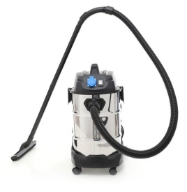 Aspirator industrial umed-uscat KraftDele KD484, 30L, 1400W, cu priză integrată 2000W și rezervor din inox