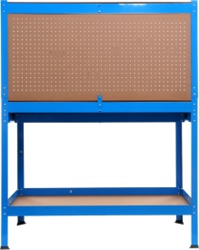 Banc de lucru pentru atelier KraftDele KD640, 1200 x 600 mm, cu sertar, panou pentru scule și raft inferior 80 kg - Img 8