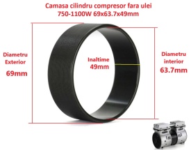 Camasa cilindru compresor fara ulei 750-1100W 69x63.7x49mm CH193