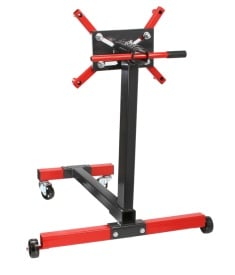 Cărucior montaj motor Mar-Pol 450 kg 1000 lbs, cu suport rotativ reglabil și roți pentru atelier auto - Img 2