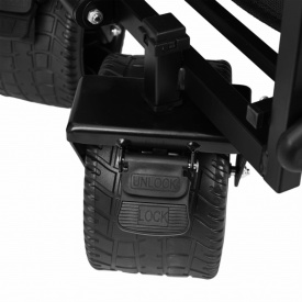 Cărucior transport pliabil 160 L KraftDele KD3089, cu structură din oțel, roți din cauciuc și frână pe roțile din față - Img 8