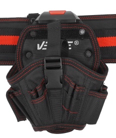 Centură portscule profesională MaxRom cu 2 buzunare glisante, suport ciocan și prindere ergonomică, model V33030 - Img 10