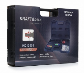 Clește de nituit piulițe (Nituitor manual) KraftDele KD10553 – M3-M10, Brațe lungi, 6 Capete interschimbabile, Trusă de transport - Img 2